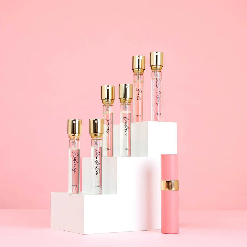 Wanderlust: Luxury 6-Piece Designer Inspired Fragrance Gift Set with Holder